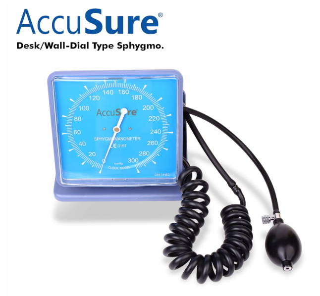 AccuSure Aneroid Sphygnomanometer Wall Type BP Monitor