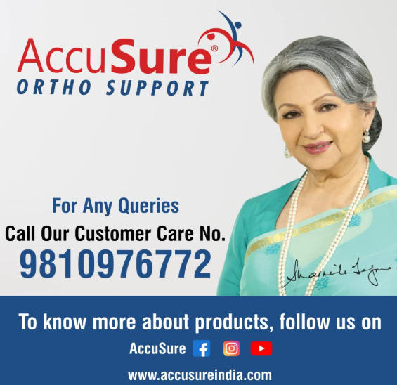 AccuSure Elastic Crepe Bandage with Hook & Loop Closure