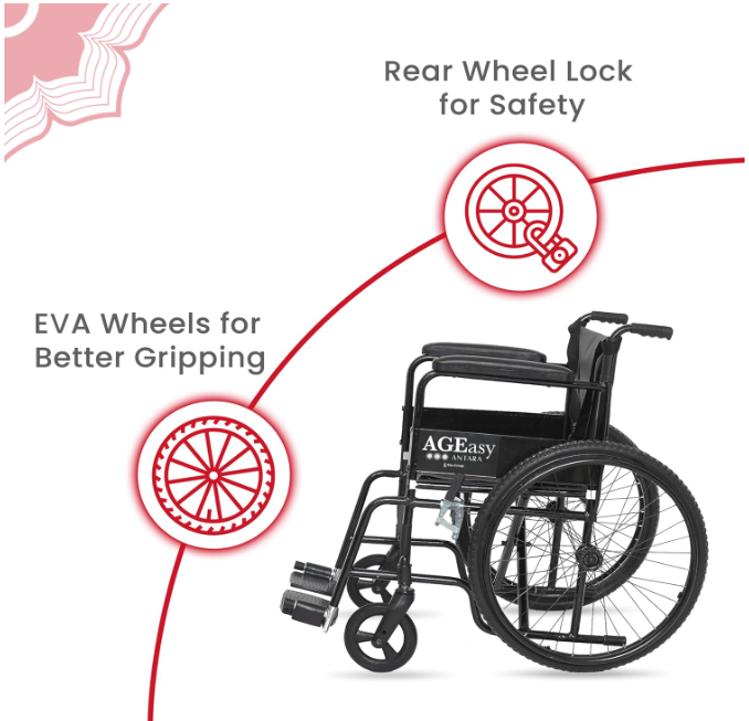 AGEasy Antara Foldable Wheel Chair AEWC21010