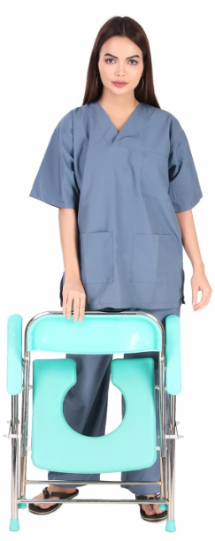 Chrome Commode Chair