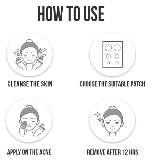 Hydrocolloid Acne Relief Patches