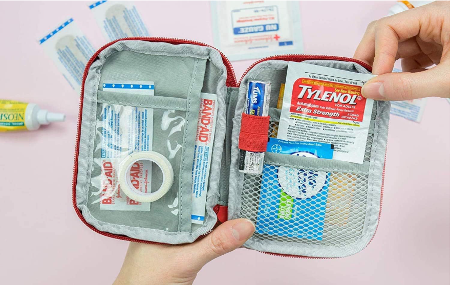 Nylon Emergency Mini Small First Aid Kit Travel Pouch Medicine Storage Bag