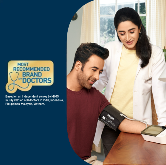 Omron 7121J Automatic Blood Pressure Monitor (White and Blue)