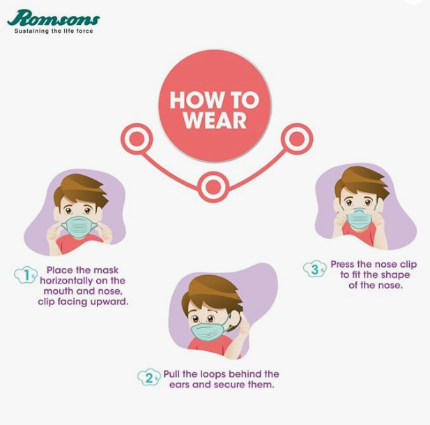 Romsons Kare Mask Child (Pack of 3)