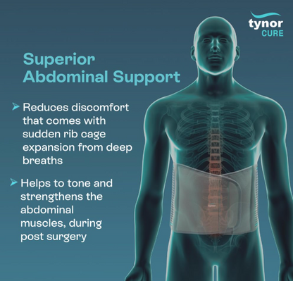 TYNOR Abdominal Support 9"/23cm, Grey