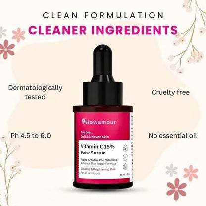 Glowamour Professional Vitamin C Face Serum  30 ml (Pack of 2)