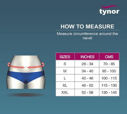 TYNOR Abdominal Support 9"/23cm, Grey