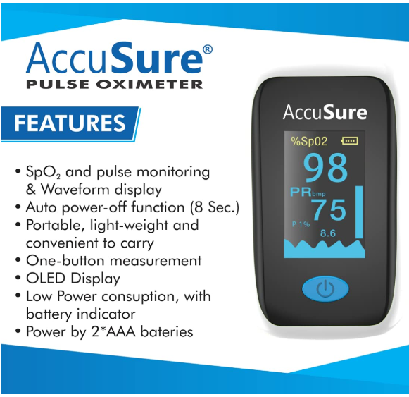 AccuSure Pulse Oximeter 2026