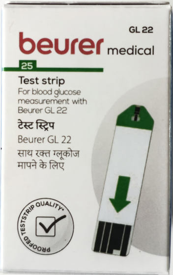 Beurer Blood Glucose Monitor GL22 with 25 Test Strips