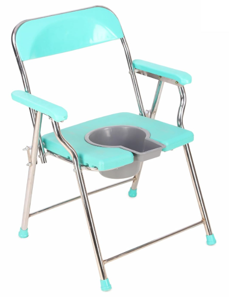 Chrome Commode Chair