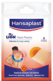 Hansaplast Lion Heat Plaster 4PCS