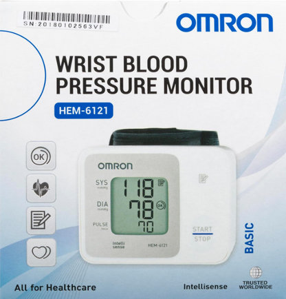 Omron HEM 6161 Fully Automatic Wrist Blood Pressure Monitor