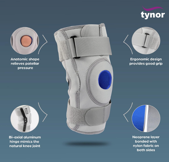 TYNOR Knee Support Hinged (Neoprene)